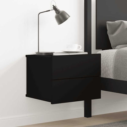 Mesa de cabeceira 40x30x30 cm derivados de madeira preto