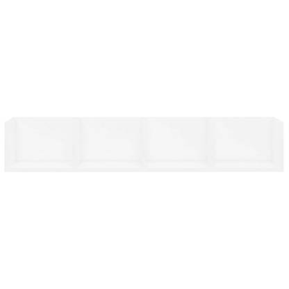 Prateleira de parede para CD 100x18x18 cm deriv. madeira branco