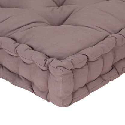 Almofadão móveis paletes algodão 120x40x7 cm cinza-acastanhado