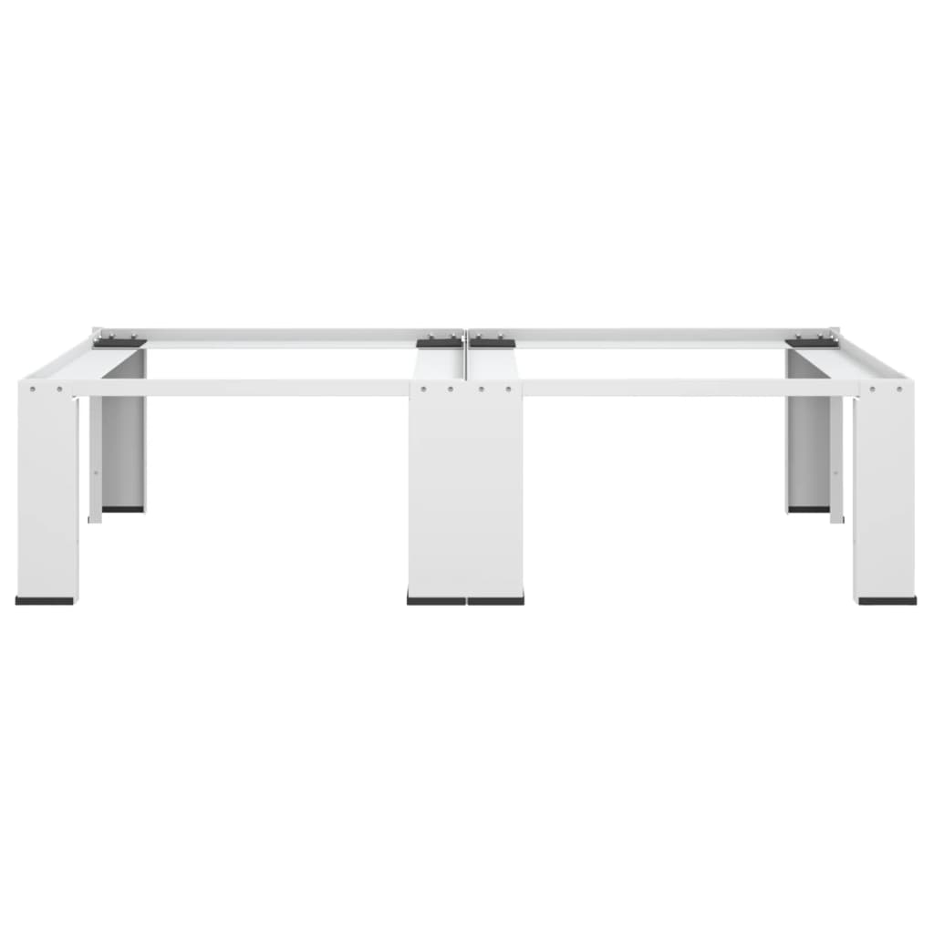 Suporte duplo para máquina de lavar e secar branco