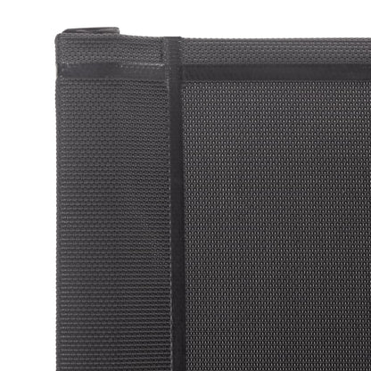 Cadeiras de jardim 2 pcs textilene e aço inoxidável cinzento