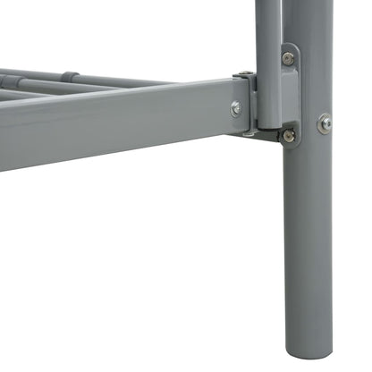 Estrutura de beliche 140x200/90x200 cm metal cinzento