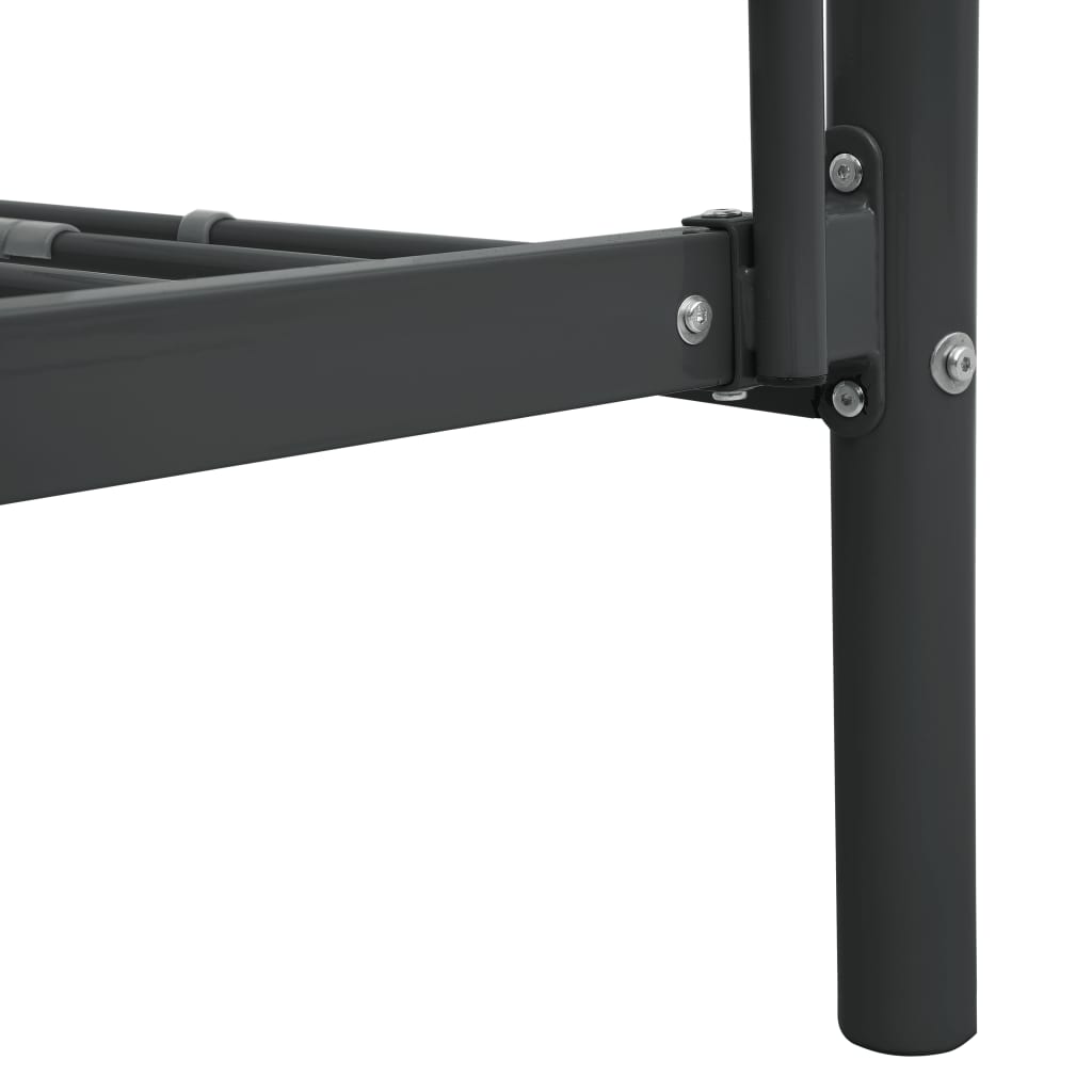 Estrutura de beliche 140x200/90x200 cm metal preto