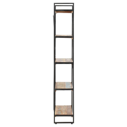 Estante com 5 prateleiras 90x30x180cm madeira recuperada maciça