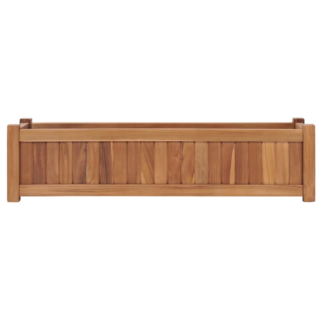 Floreira 100x30x25 cm madeira de teca maciça