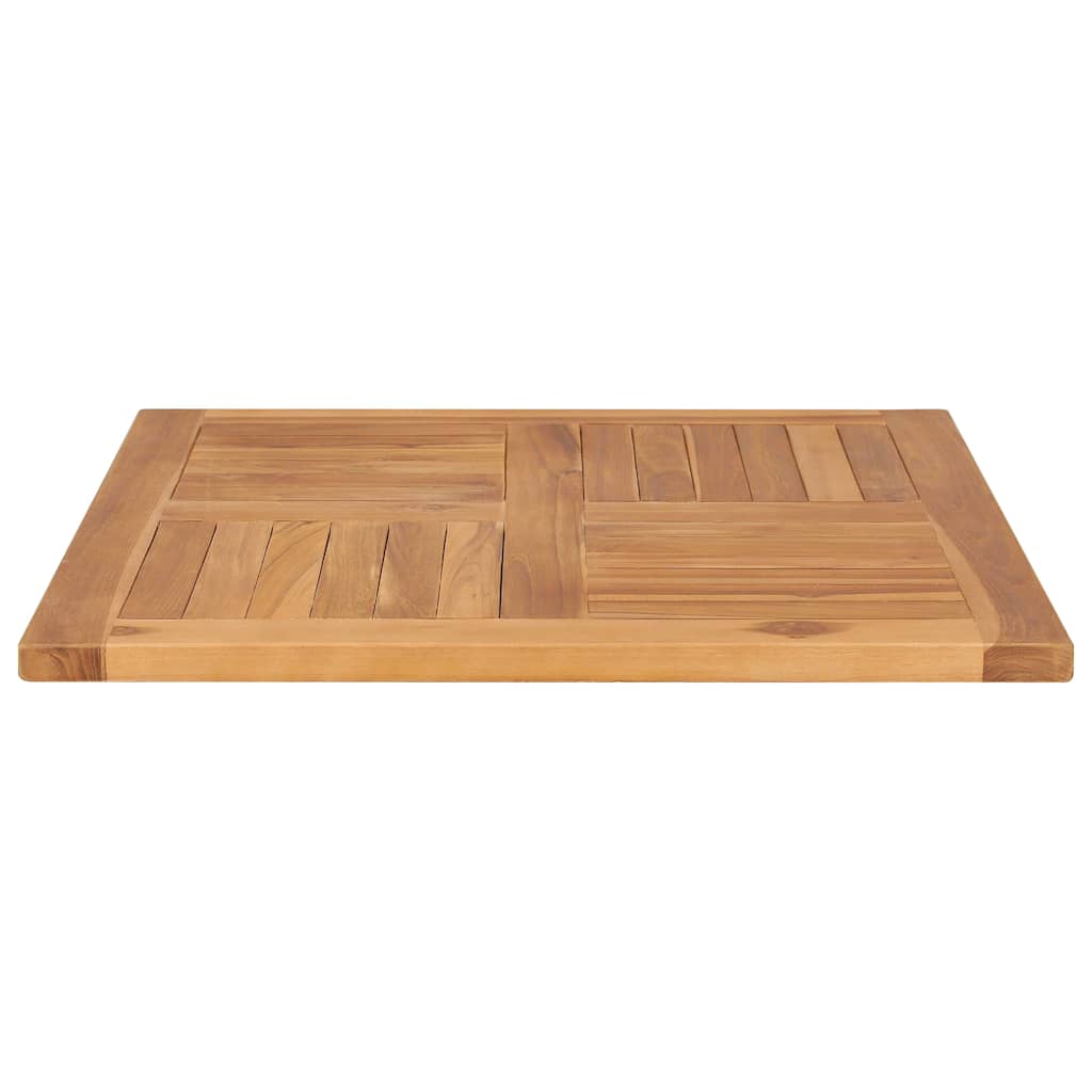 Tampo de mesa 70x70x2,5 cm madeira de teca maciça