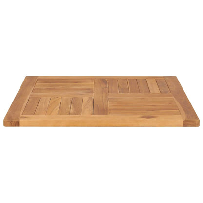 Tampo de mesa 70x70x2,5 cm madeira de teca maciça