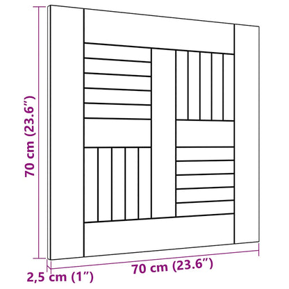 Tampo de mesa 70x70x2,5 cm madeira de teca maciça