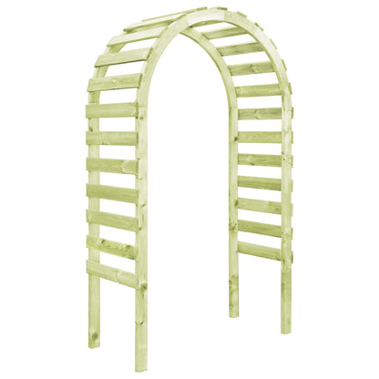 Pérgola de jardim 130x60x230 cm madeira de pinho impregnada