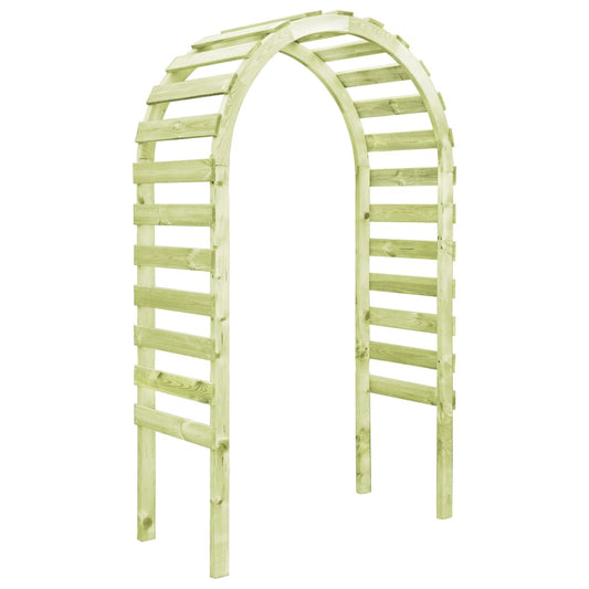 Pérgola de jardim 130x60x230 cm madeira de pinho impregnada
