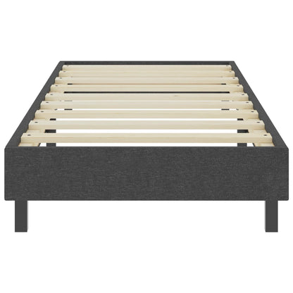 Cama boxspring 100x200 cm tecido cinzento