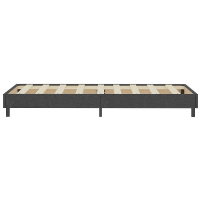 Cama boxspring 100x200 cm tecido cinzento