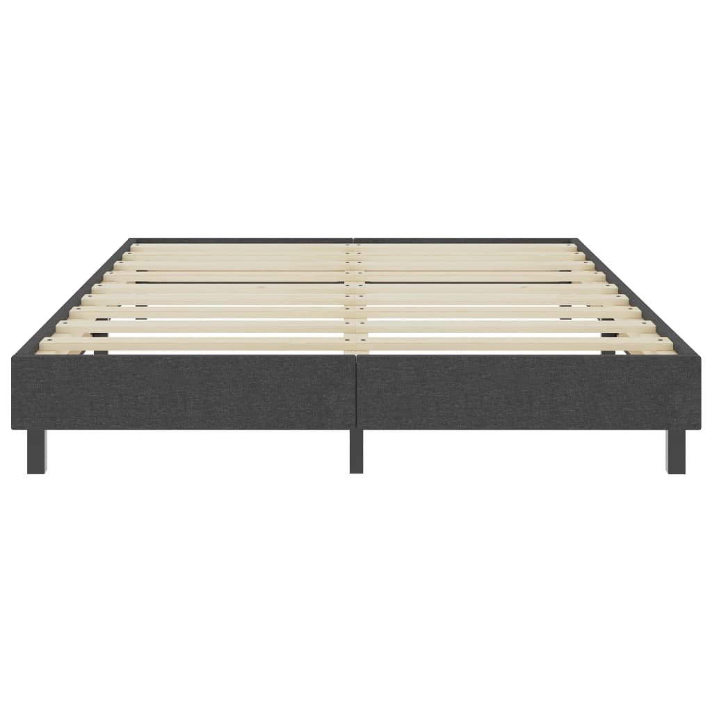 Cama boxspring 140x200 cm tecido cinzento