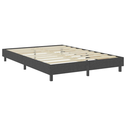 Cama boxspring 160x200 cm tecido cinzento