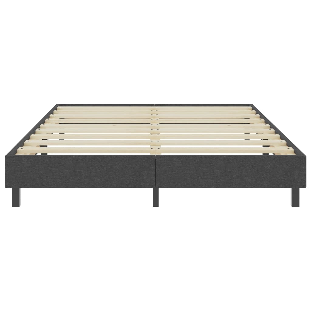 Cama boxspring 160x200 cm tecido cinzento