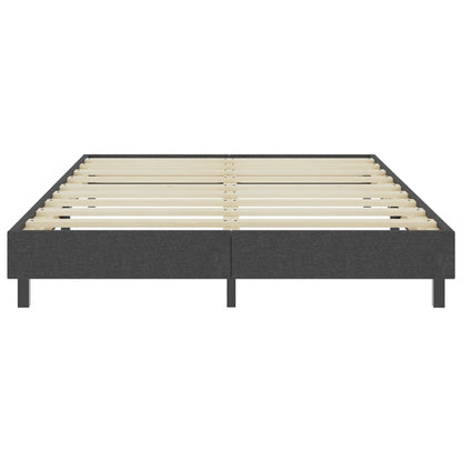 Cama boxspring 160x200 cm tecido cinzento