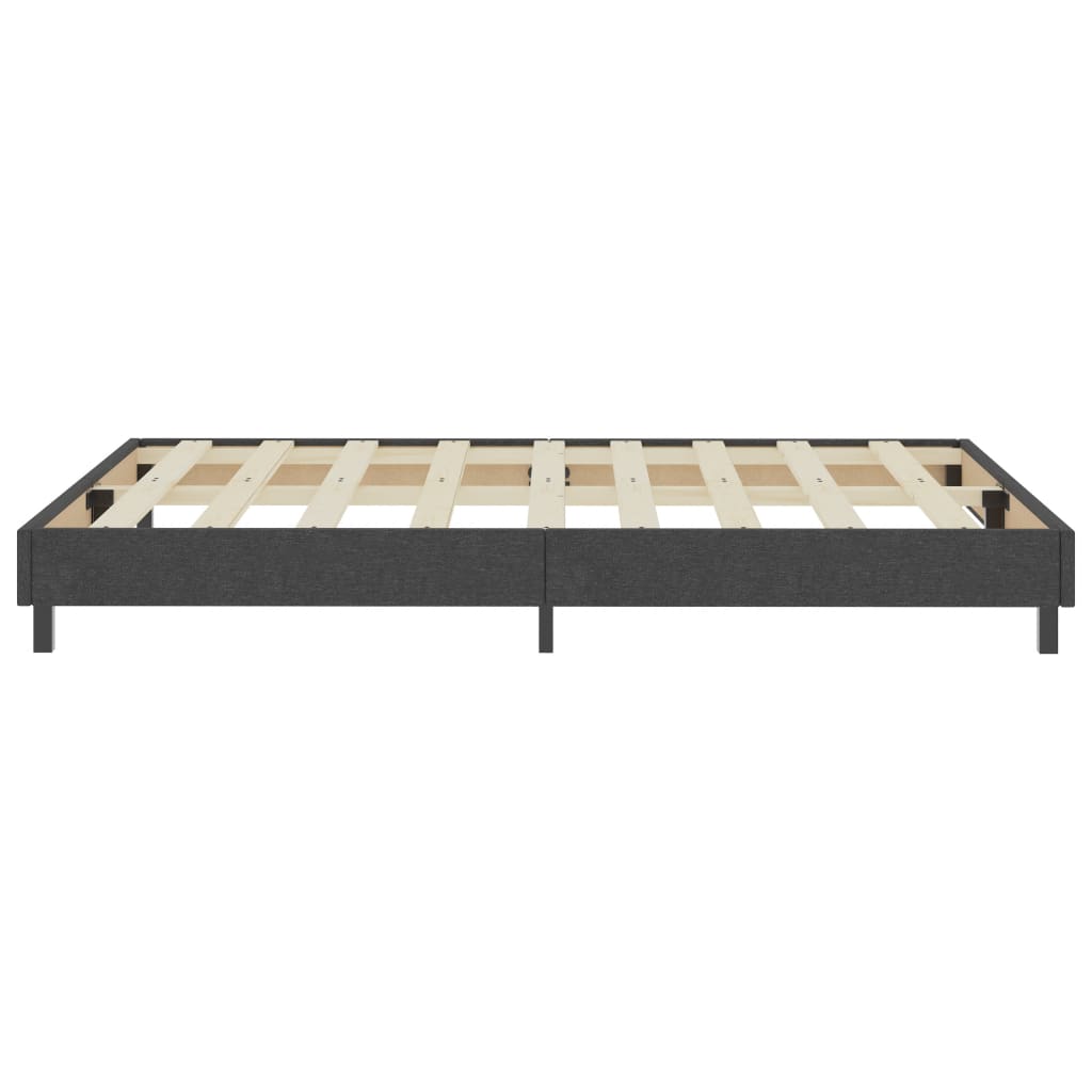 Cama boxspring 160x200 cm tecido cinzento