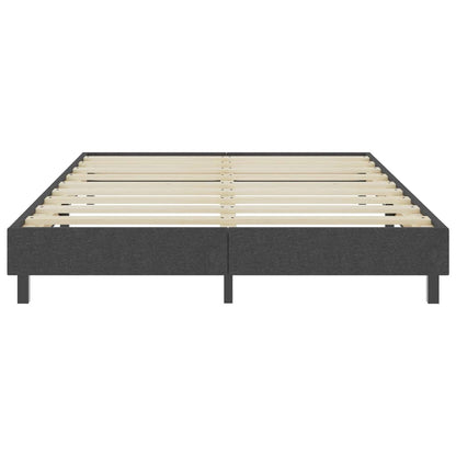 Cama boxspring 180x200 cm tecido cinzento