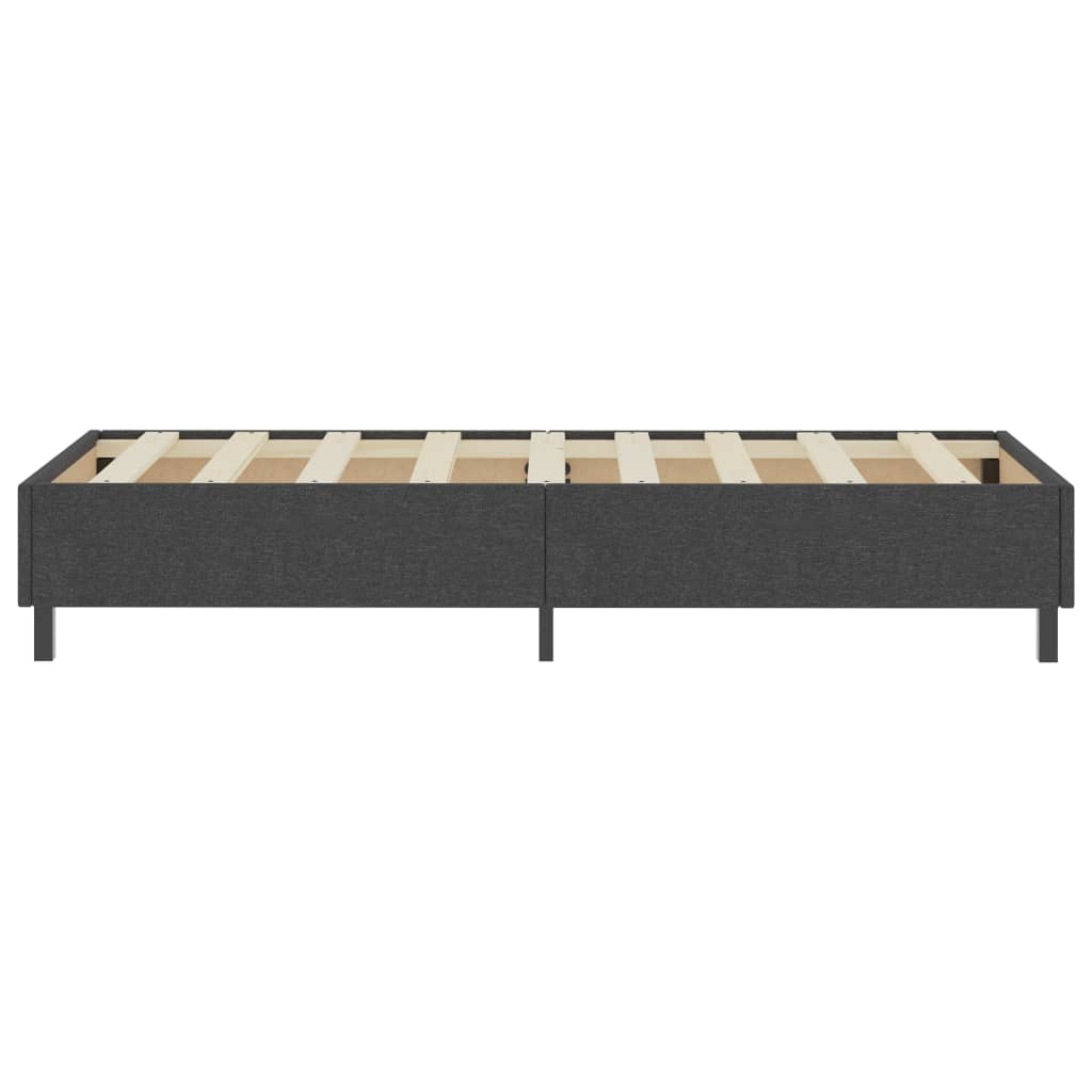 Cama boxspring 100x200 cm tecido cinzento
