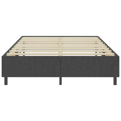 Cama boxspring 140x200 cm tecido cinzento