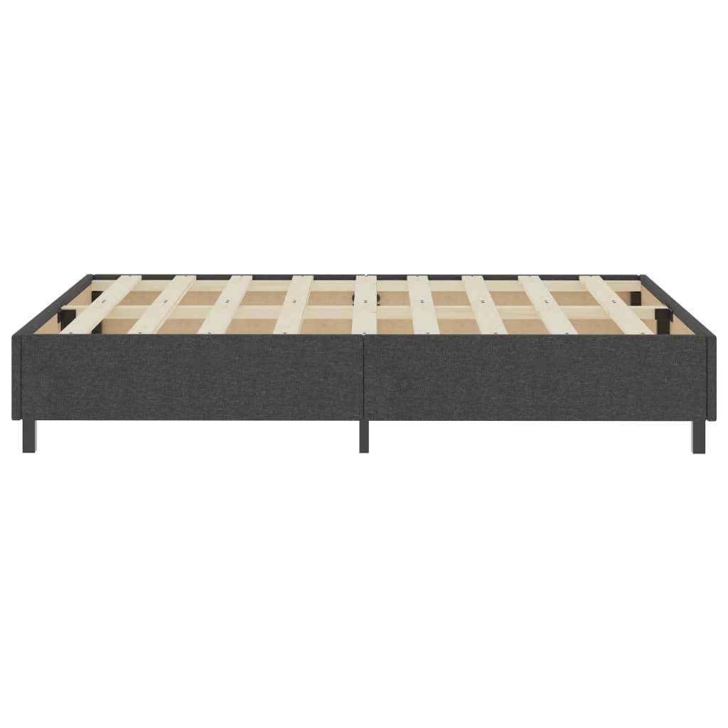 Cama boxspring 140x200 cm tecido cinzento