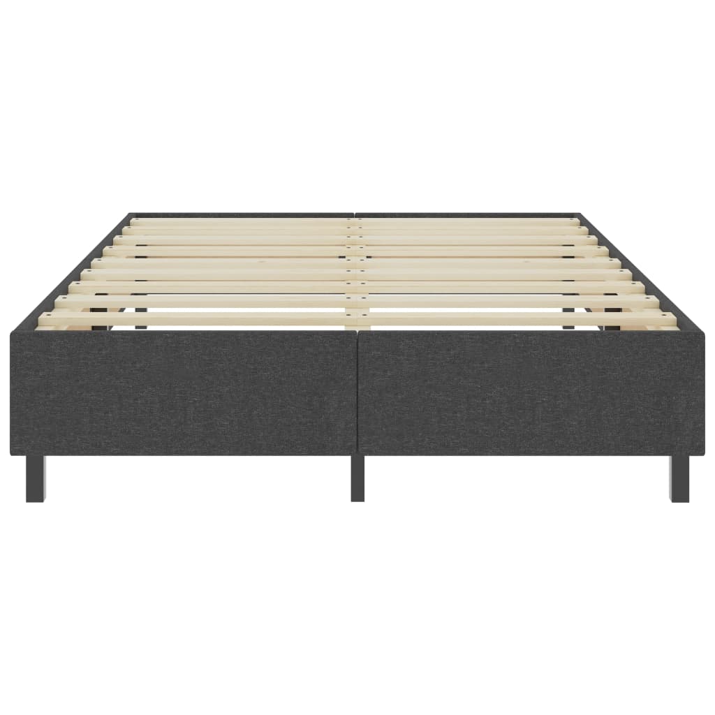 Cama boxspring 160x200 cm tecido cinzento