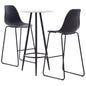 3 pcs conjunto de bar plástico preto