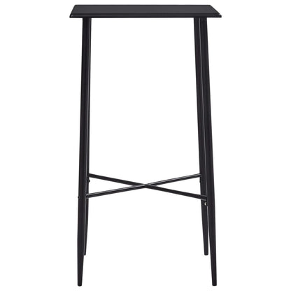 3 pcs conjunto de bar tecido preto