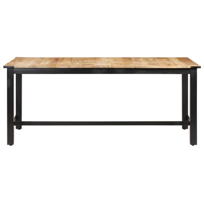 Mesa de jantar 180x90x76 cm madeira de mangueira maciça áspera