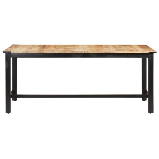 Mesa de jantar 180x90x76 cm madeira de mangueira maciça áspera