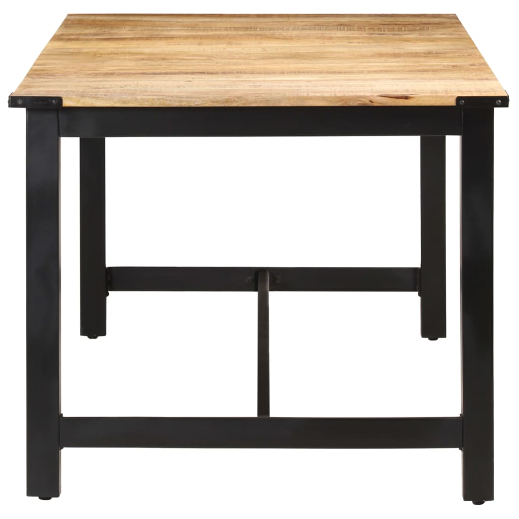Mesa de jantar 180x90x76 cm madeira de mangueira maciça áspera