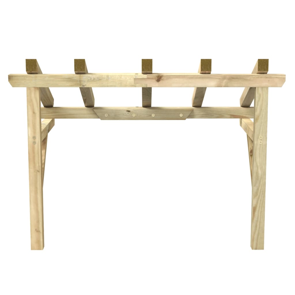 Toldo para porta 150x100x100 cm madeira de pinho maciça