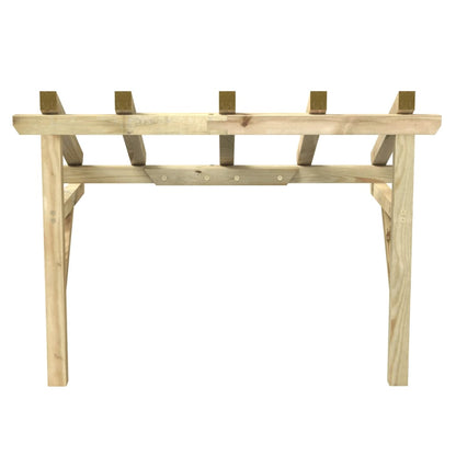 Toldo para porta 150x100x100 cm madeira de pinho maciça