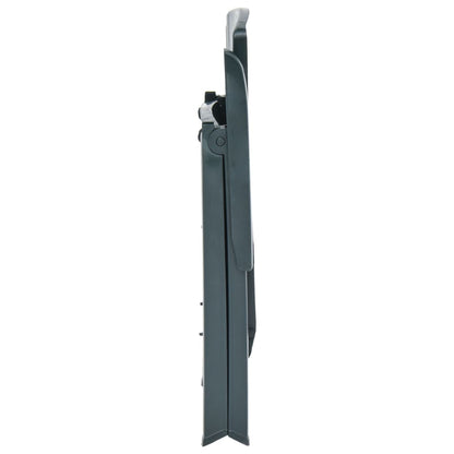 Cadeiras de jardim reclináveis 2 pcs plástico verde
