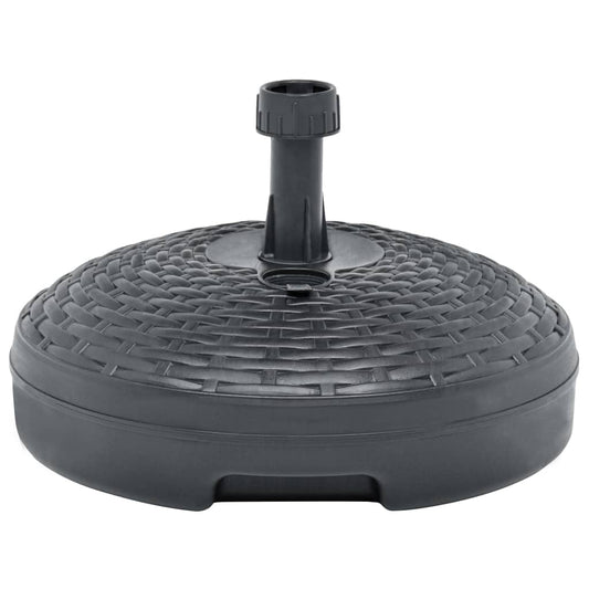 Base guarda-sol c/ areia/água 20 L plástico vime antracite