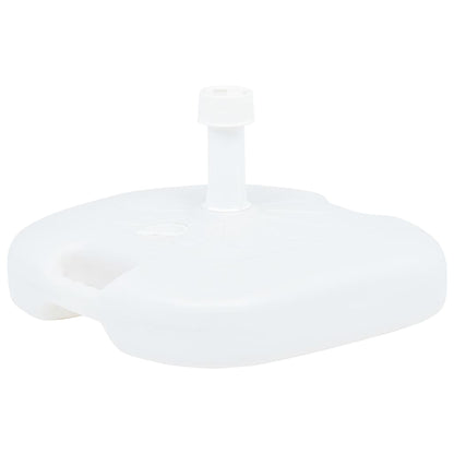 Base de guarda-sol enchimento c/ areia/água 16L plástico branco