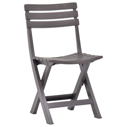 Cadeiras de jardim dobráveis 2 pcs plástico moca