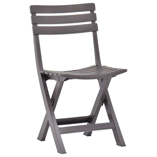 Cadeiras de jardim dobráveis 2 pcs plástico moca