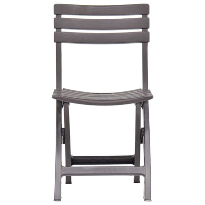 Cadeiras de jardim dobráveis 2 pcs plástico moca