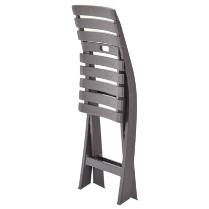 Cadeiras de jardim dobráveis 2 pcs plástico moca