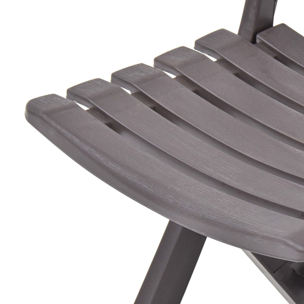 Cadeiras de jardim dobráveis 2 pcs plástico moca