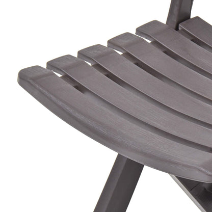 Cadeiras de jardim dobráveis 2 pcs plástico moca