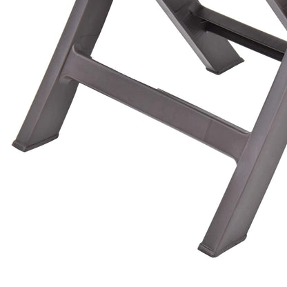 Cadeiras de jardim dobráveis 2 pcs plástico moca