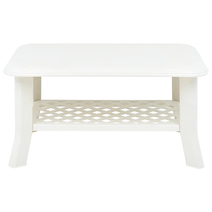 Mesa de centro 90x60x46 cm plástico branco