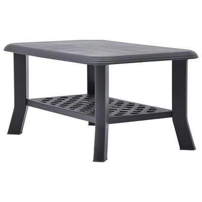 Mesa de centro 90x60x46 cm plástico antracite