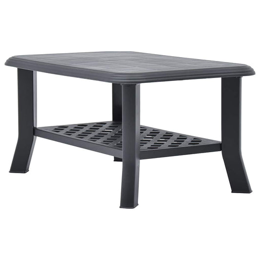 Mesa de centro 90x60x46 cm plástico antracite