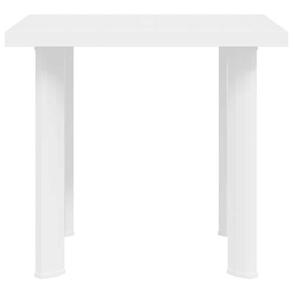 Mesa de jardim 80x75x72 cm plástico branco