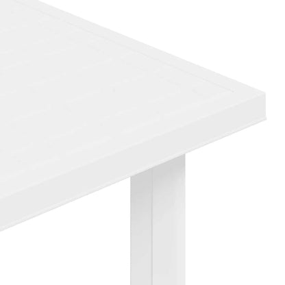 Mesa de jardim 80x75x72 cm plástico branco