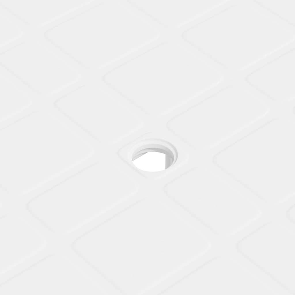 Mesa de jardim 80x75x72 cm plástico branco