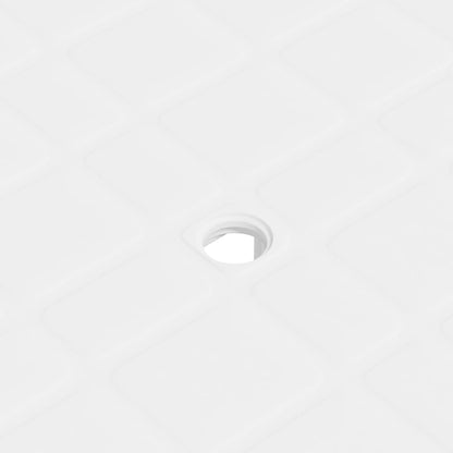 Mesa de jardim 80x75x72 cm plástico branco